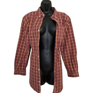 ☆Talbots Red and Yellow Plaid Shirt☆